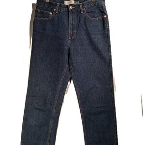 GAP Jeans  10 Long  Vintage 90's  Retro Original Fit  Made USA  Dark  121295 EXC